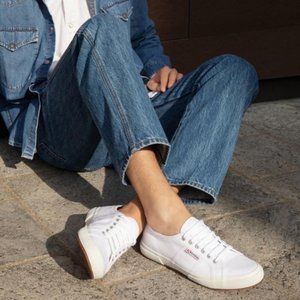 Superga 2750 Cotu Classic White Sneaker Size 8